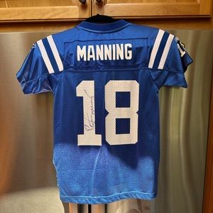 Signed Peyton Manning Jersey after winning 2007 Super Bowl - priceless!